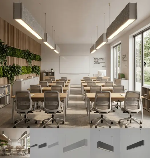 Linear Acoustic Pendant Lights