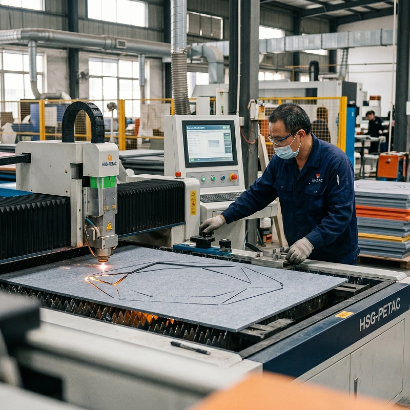 Acoustic PET Panel Processing