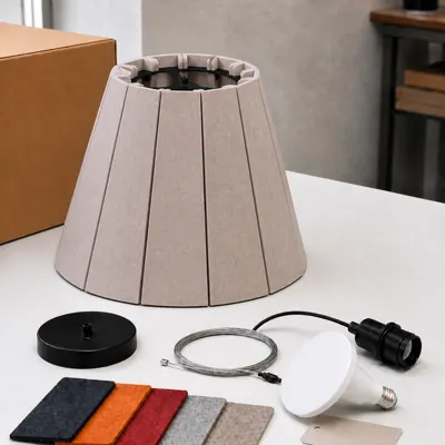 Felt Shade Acoustic Pendant Project Manufacturing 01