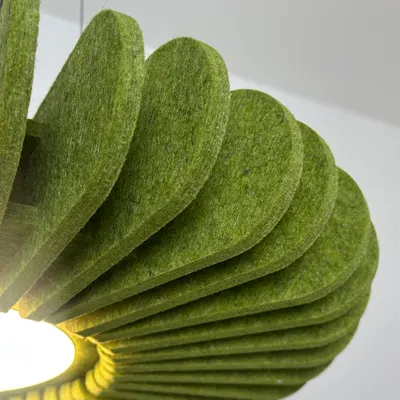 Why EchoSlice Acoustic Pendant Light - Sculptural Radial Form